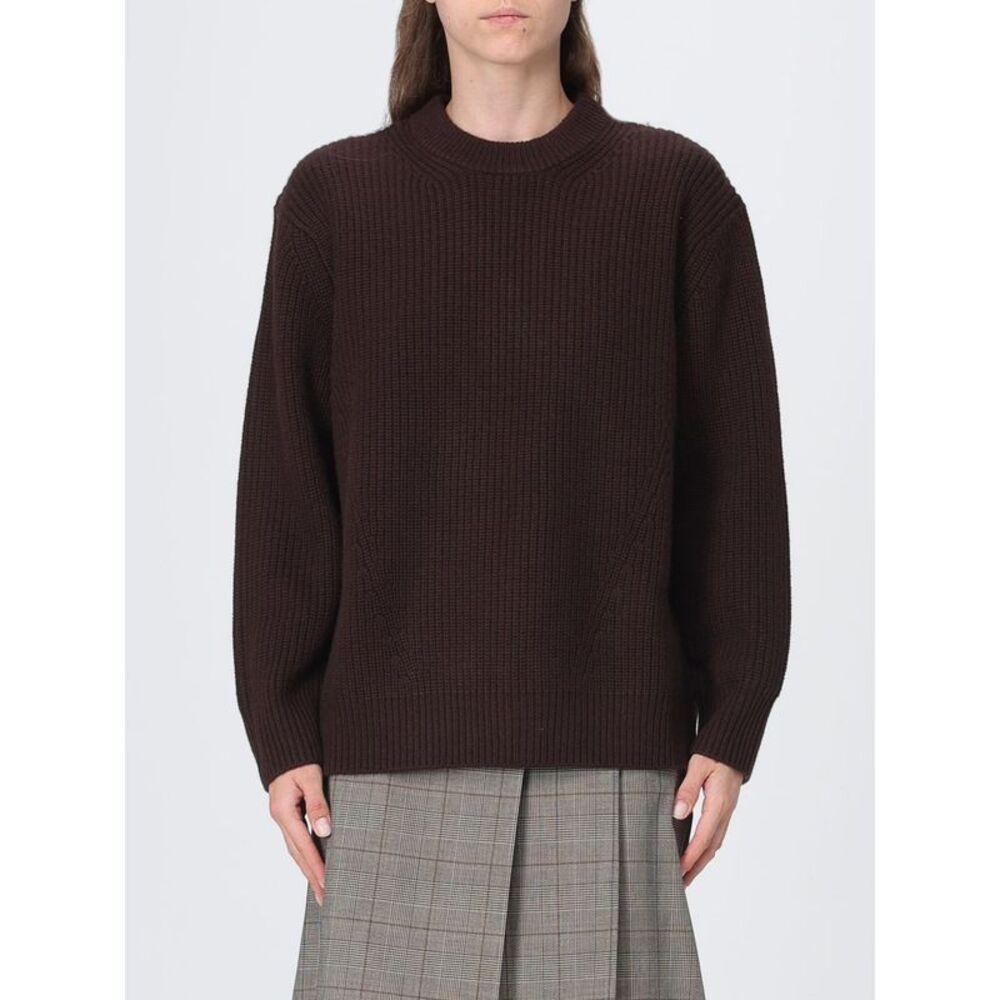 Relaxed Fit Wool Crewneck Jumper Pinko With Dropped Shoulders